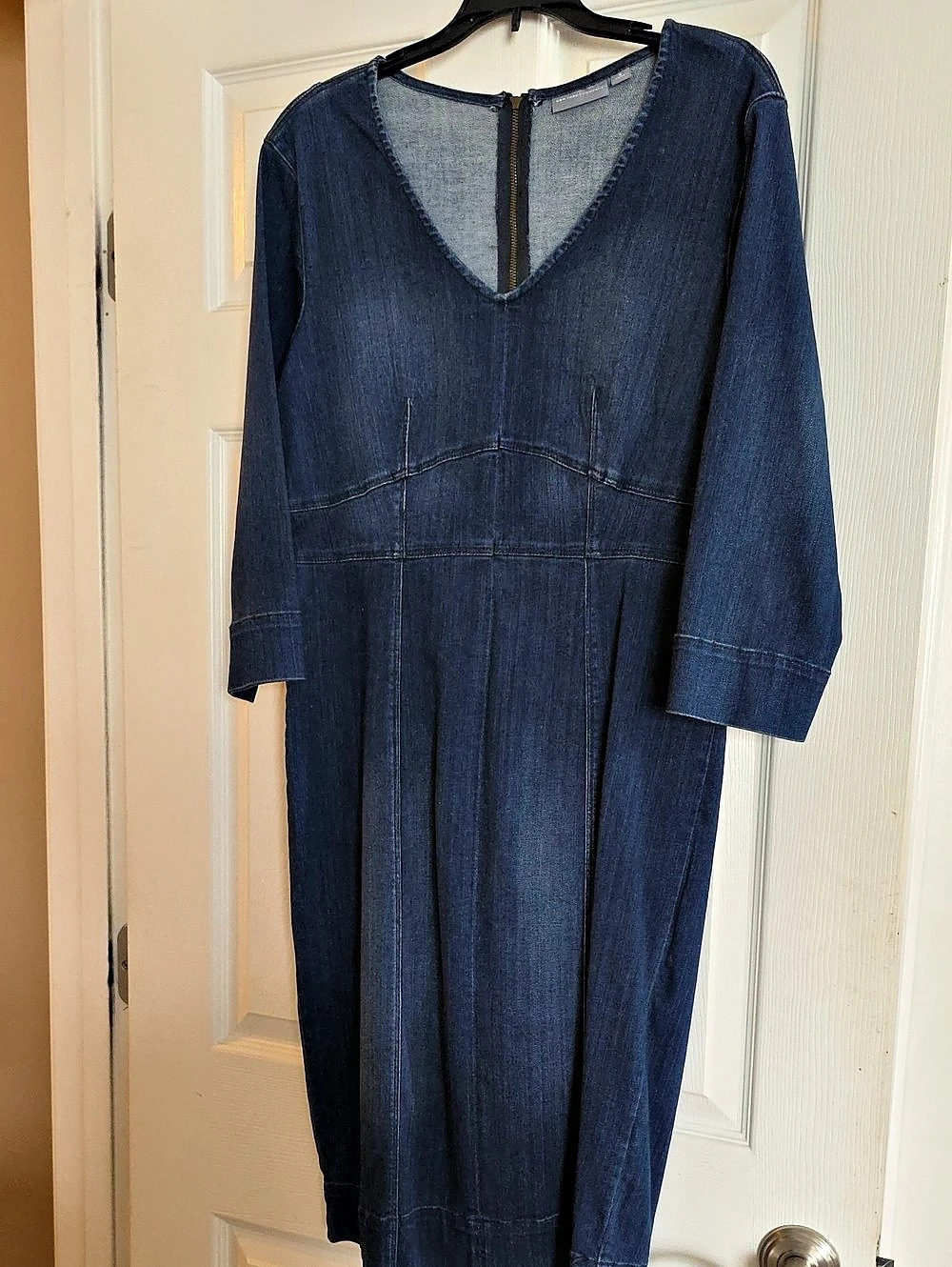 Women's Denim Maxi Dress in Blue Like New
